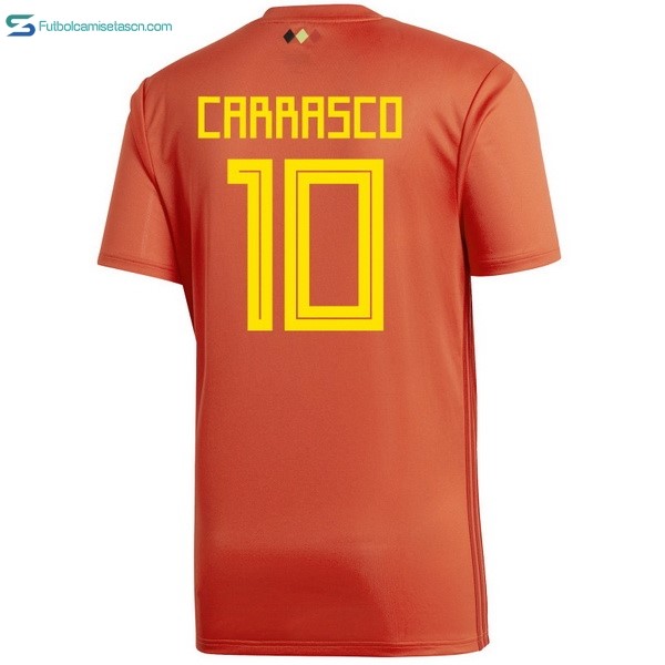 Camiseta Belgica 1ª Carrasco 2018 Rojo